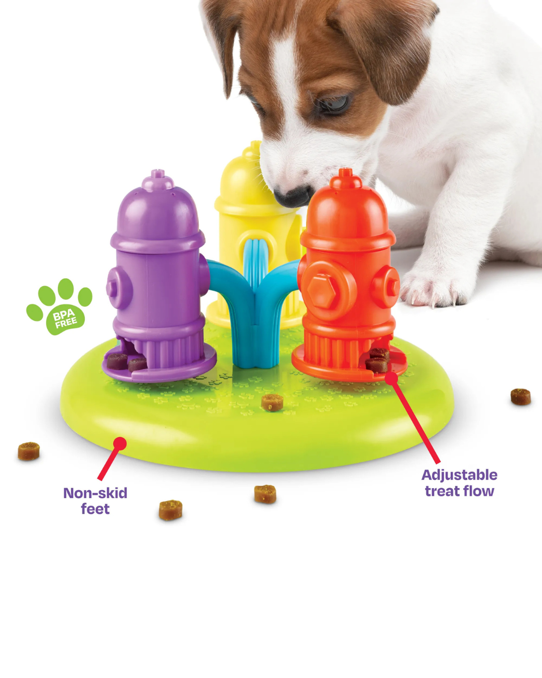 Spinning Hydrants Treat Puzzle