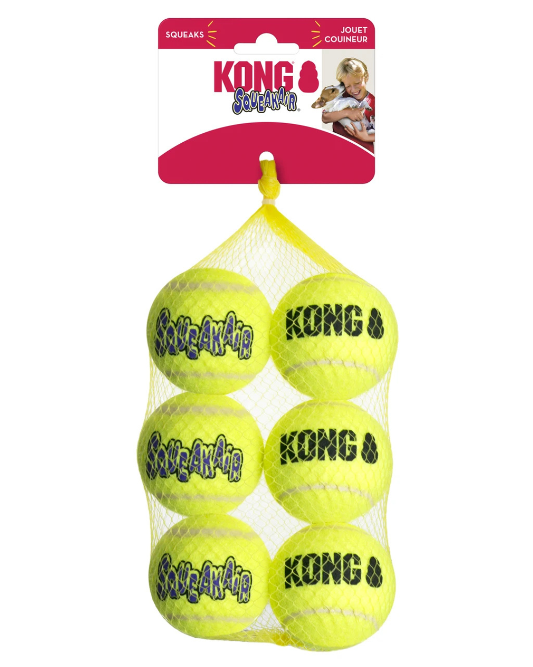 SqueakAir Balls Medium, 6 Pack