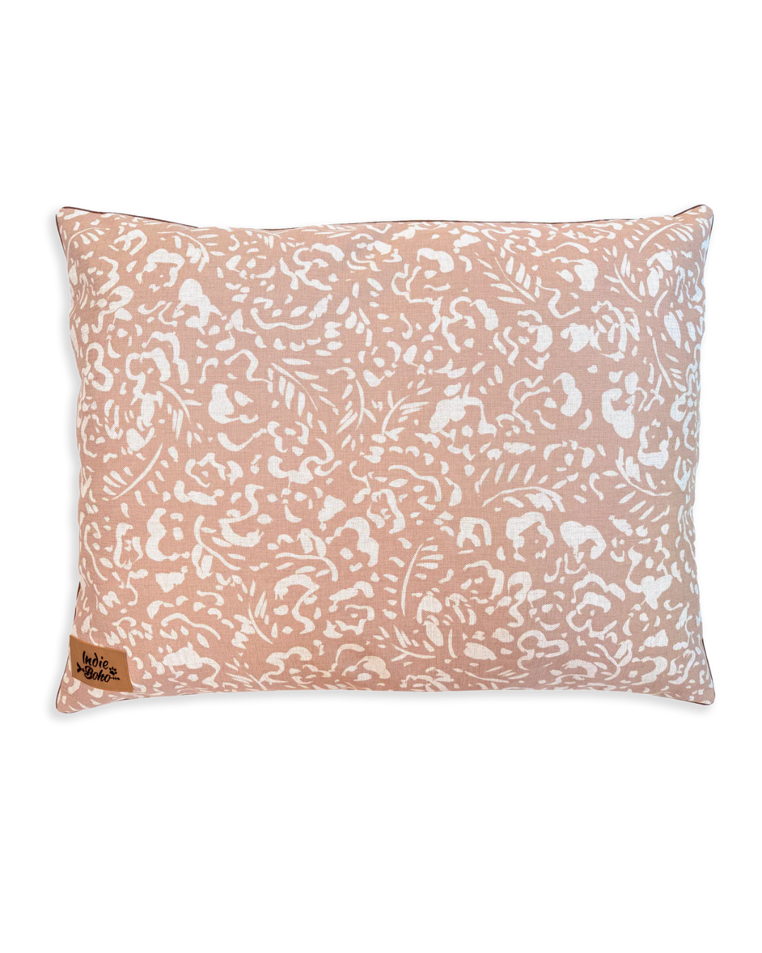 Neutral Brushstrokes Bouclé CLAY – LARGE Dog Bed