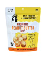 Probiotic Peanut Butter Bites Natural Dog Treats