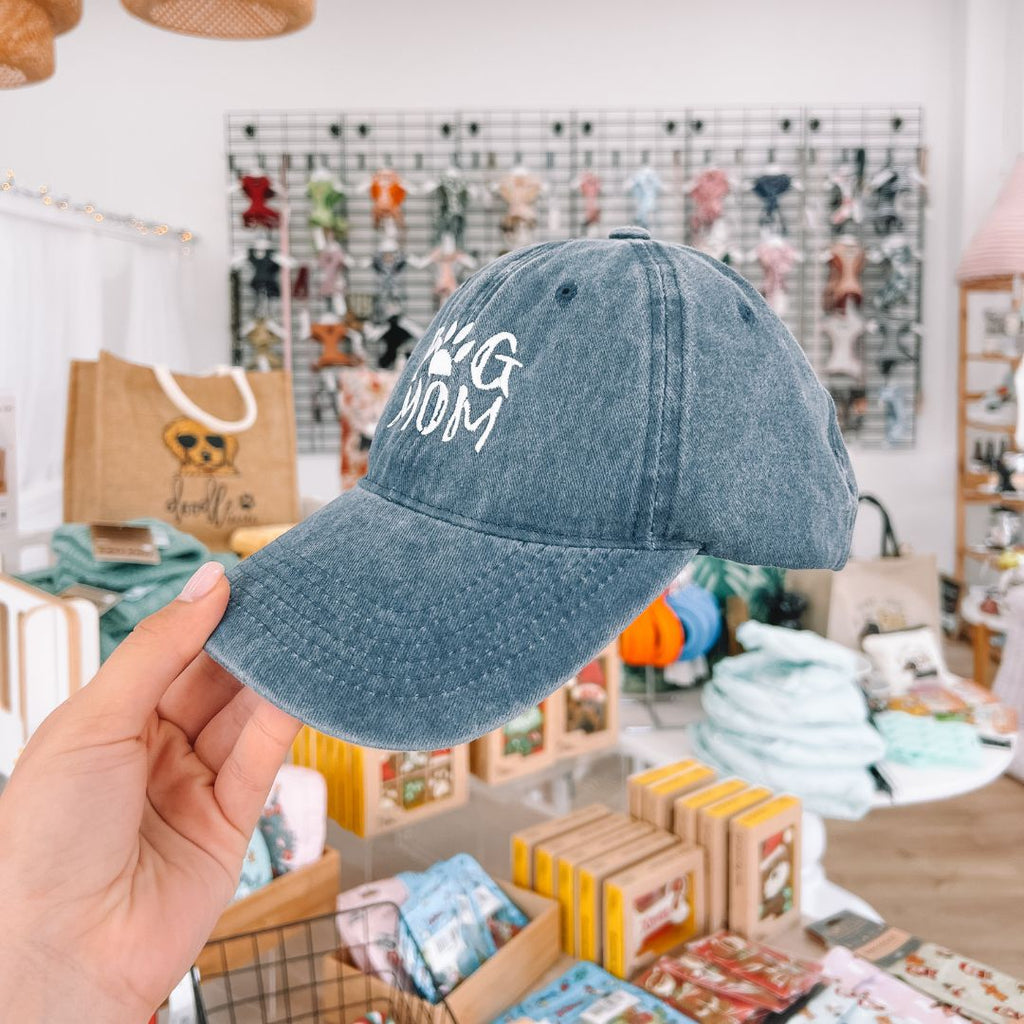 Dog Mom Hat - Blue Denim