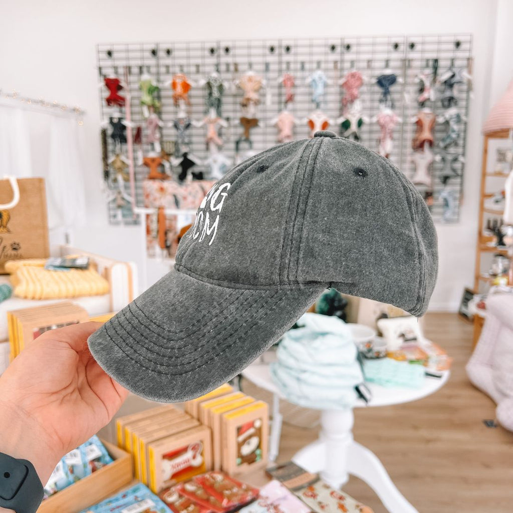 Dog Mom Hat - Black Denim