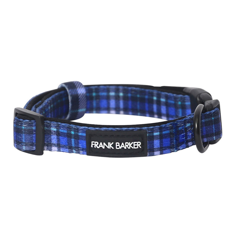 Frank Barker Blue Plaid Collar
