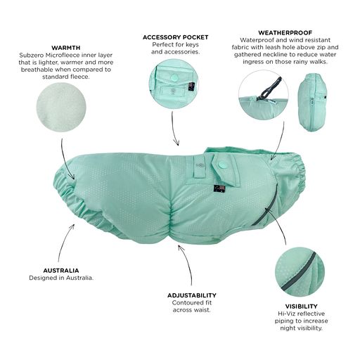 Cardrona Waterproof Fleece Puffer Jade
