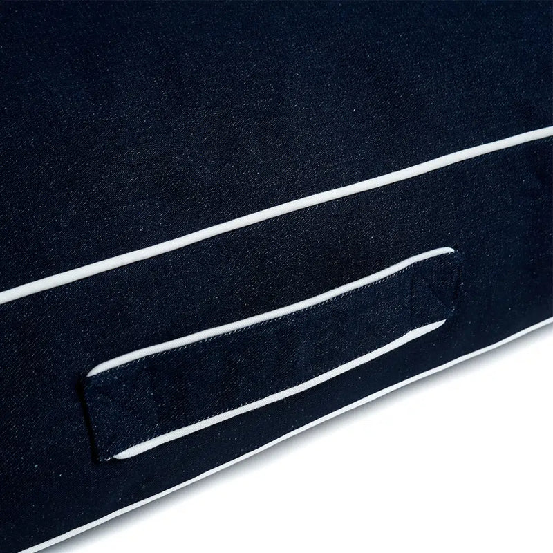 DOGUE Floor Cushion Dog Bed - Denim