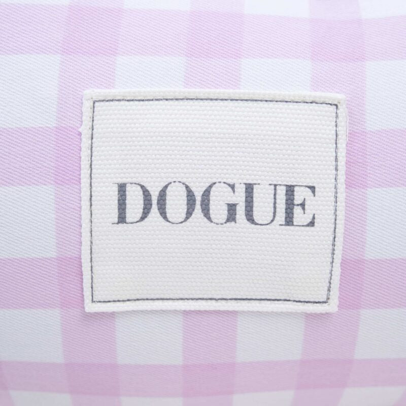 DOGUE Gingham Bolster Bed - Purple