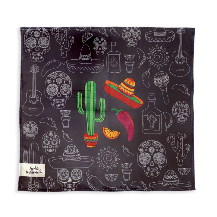 Mexican Skulls Ultra Soft Pet Blanket