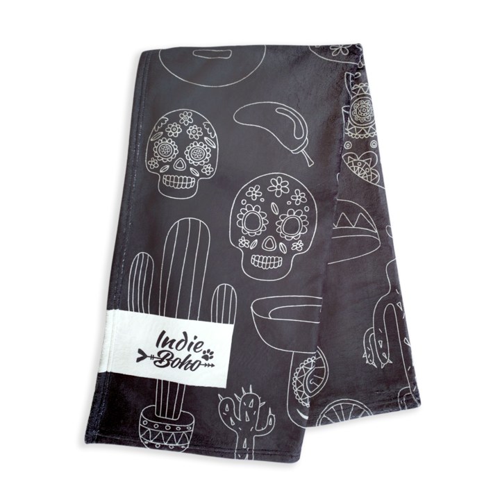Mexican Skulls Ultra Soft Pet Blanket
