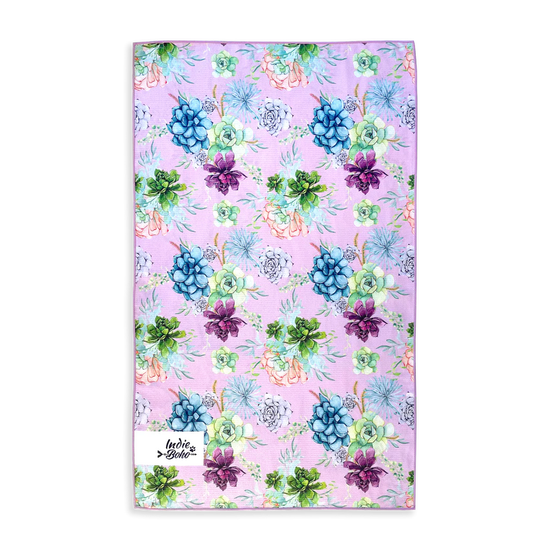 Succulent Medley Travel Towel