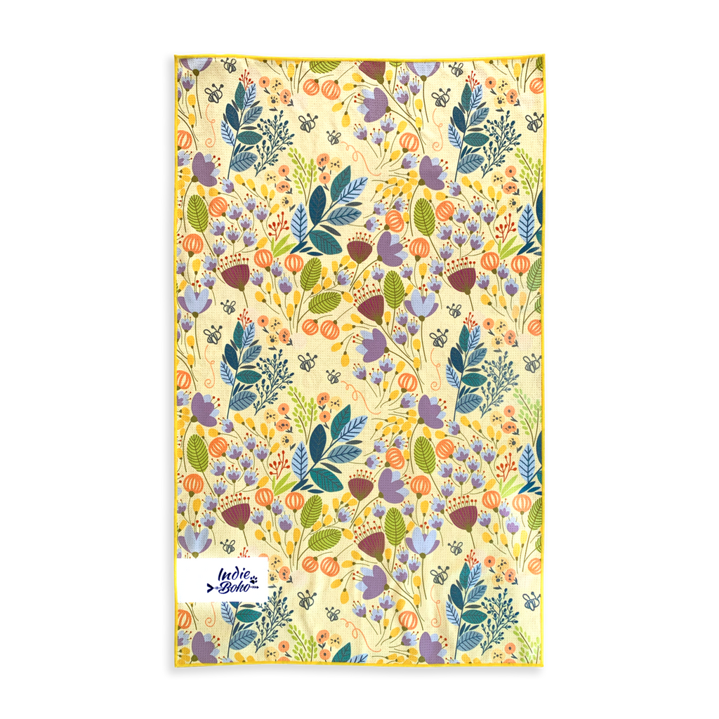 Blooming Bees Travel Towel
