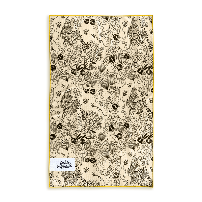 Blooming Bees Travel Towel