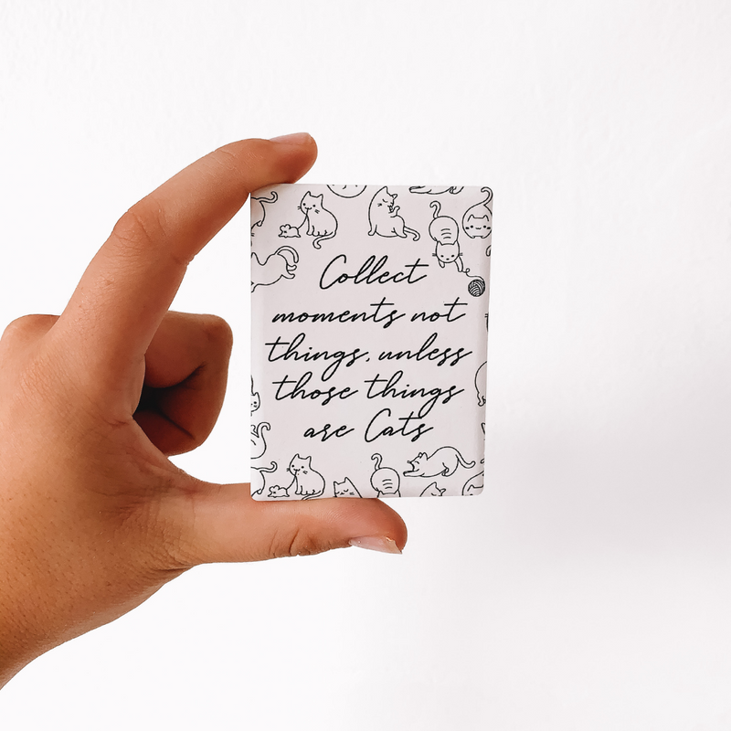 Collect moments not things Magnet