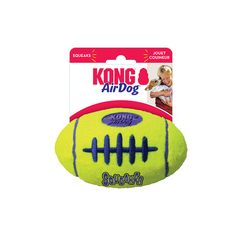 KONG Air Dog Squeaker Football Dog Toy