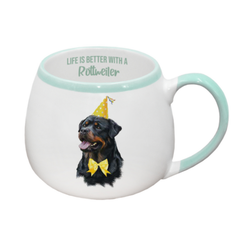 Painted Pet Rottweiler Mug