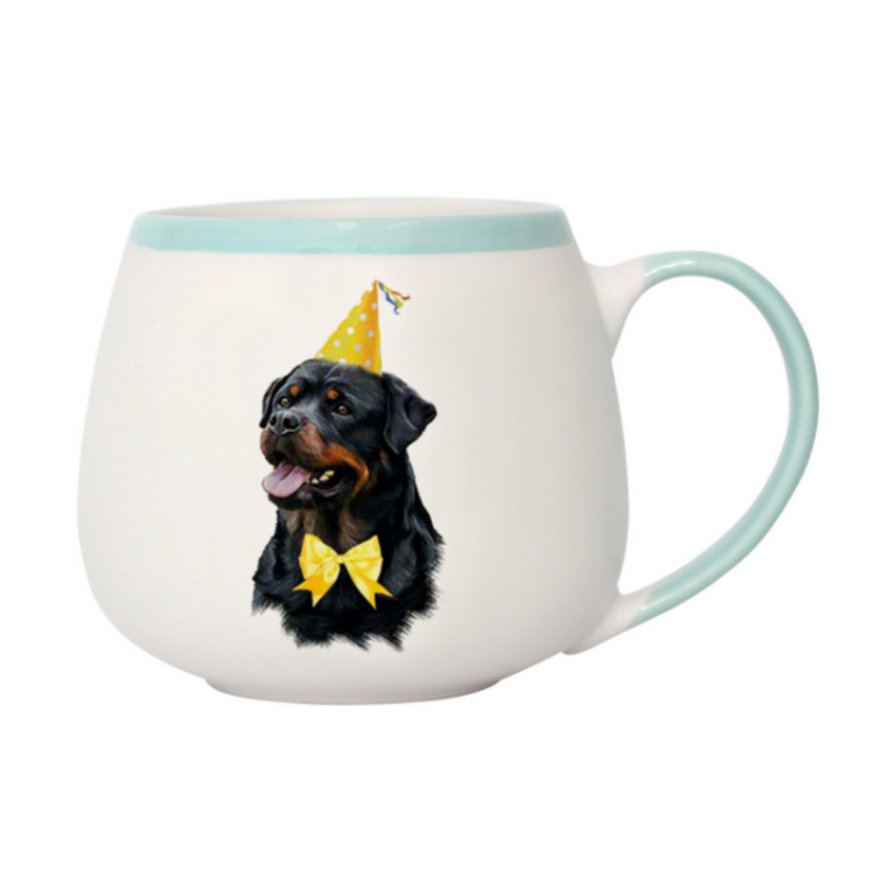 Painted Pet Rottweiler Mug