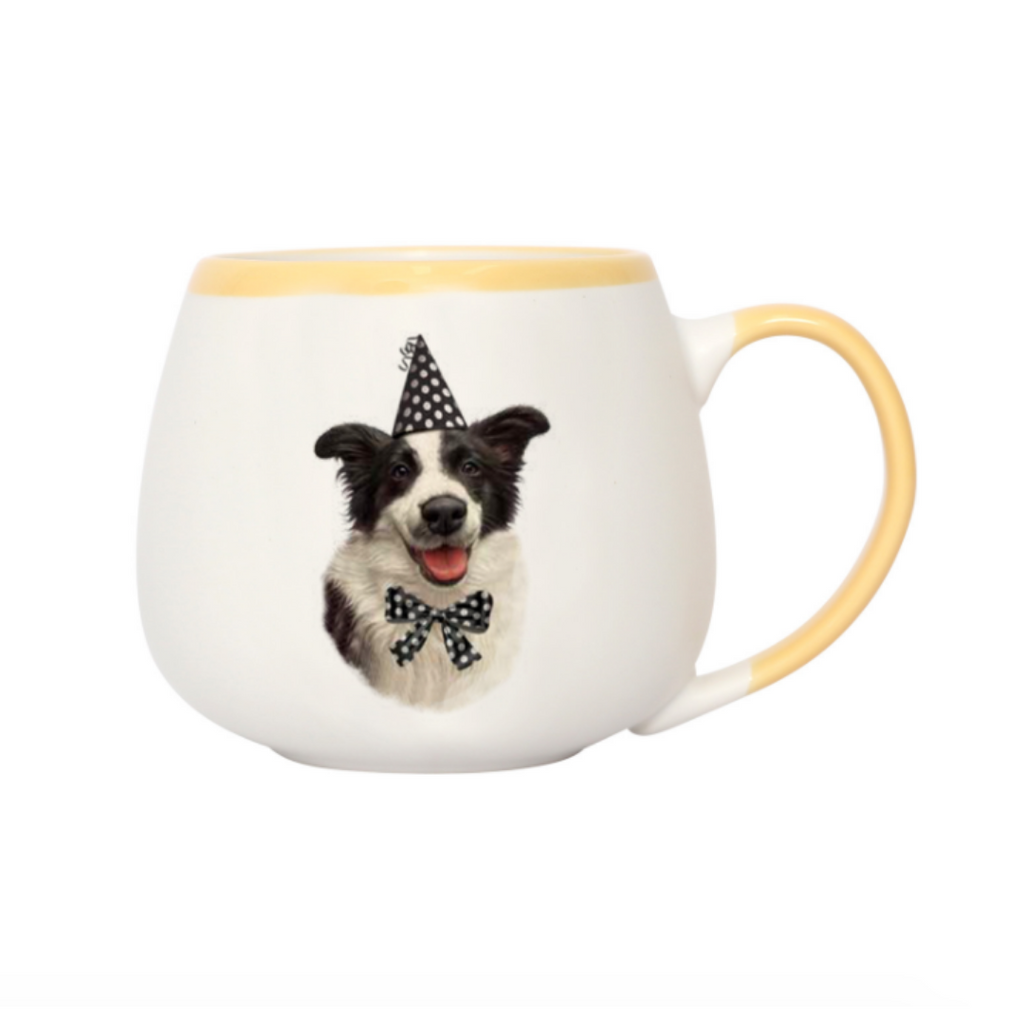 Painted Border Collie Mug