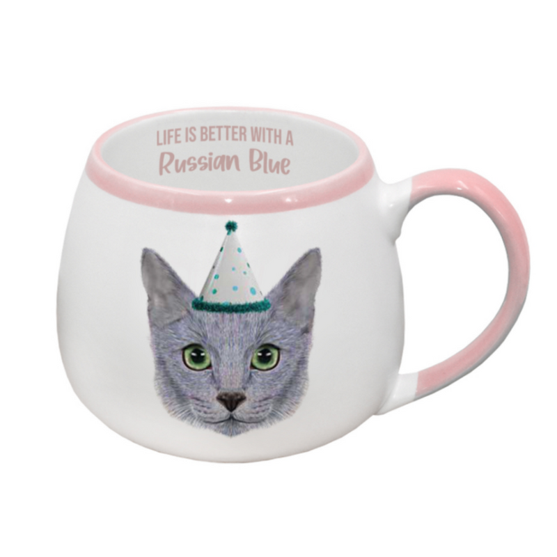 Painted Pet Russian Blue Mug