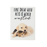 Time spent with pets is never wasted Magnet